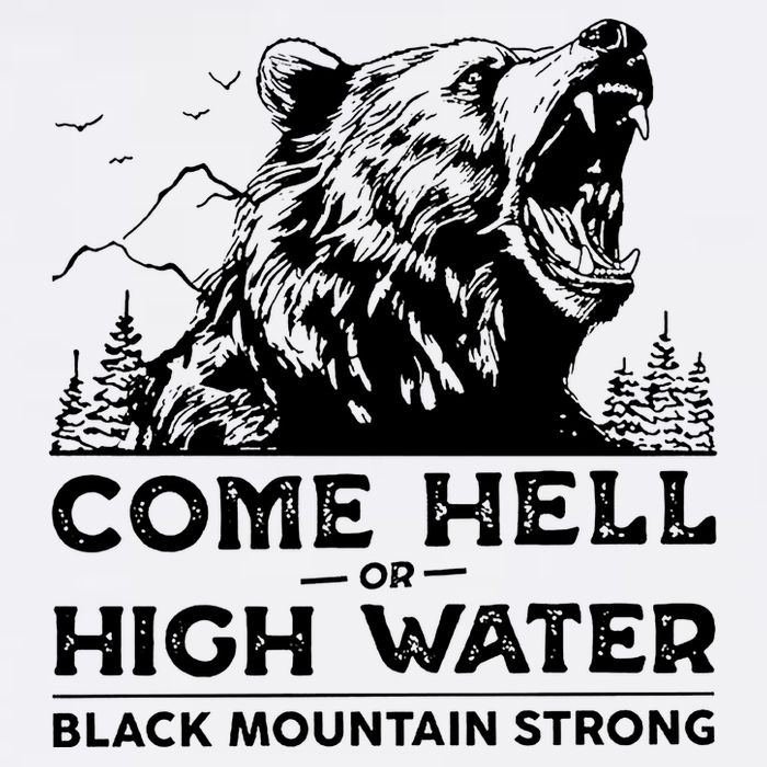 Come Hell Or High Water Black Mountain Strong Adult Drive Performance Visor
