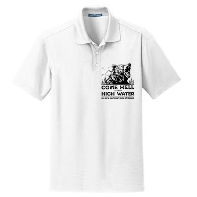 Come Hell Or High Water Black Mountain Strong Dry Zone Grid Polo