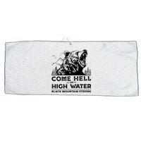 Come Hell Or High Water Black Mountain Strong Large Microfiber Waffle Golf Towel