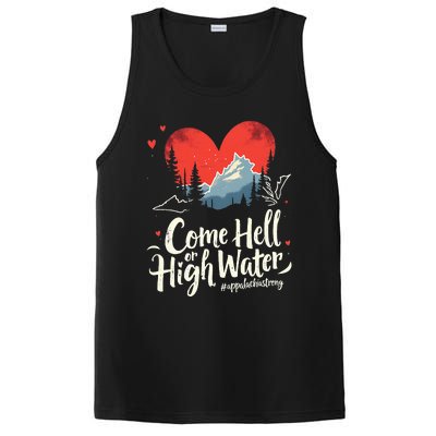 Come Hell Or High Water Mountain Appalachia Strong PosiCharge Competitor Tank