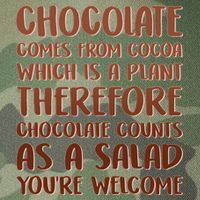 Chocolate Counts As A Salad Funny Legacy Tie Dye Trucker Hat