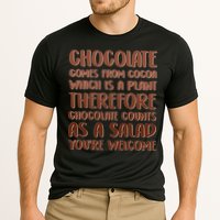Chocolate Counts As A Salad Funny Performance Shirt