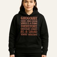 Chocolate Counts As A Salad Funny Hoodie