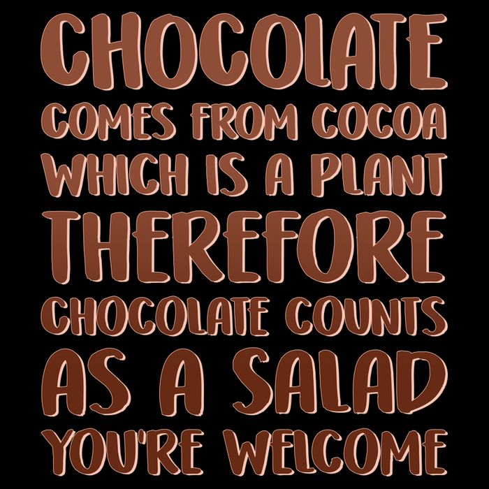 Chocolate Counts As A Salad Funny Mousepad
