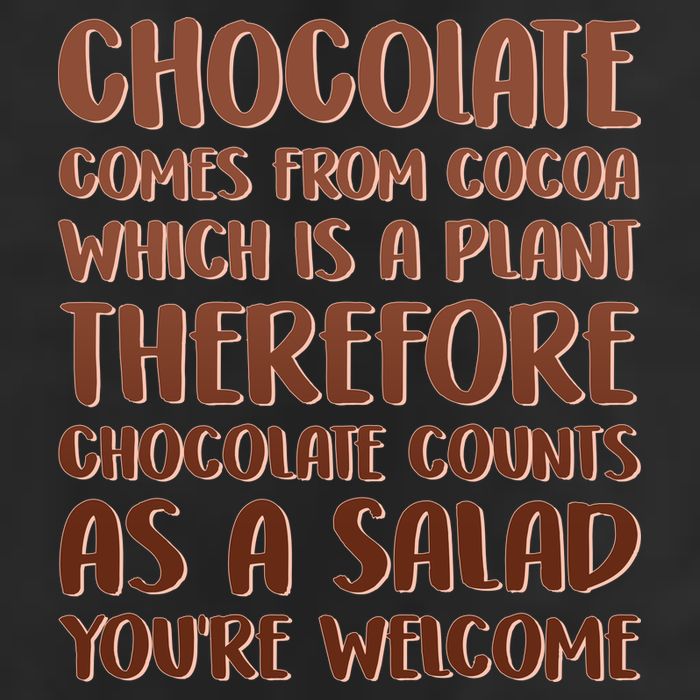 Chocolate Counts As A Salad Funny Golf Towel