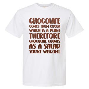 Chocolate Counts As A Salad Funny Garment-Dyed Heavyweight T-Shirt