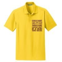 Chocolate Counts As A Salad Funny Dry Zone Grid Polo