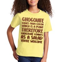 Chocolate Counts As A Salad Funny Kids T-Shirt