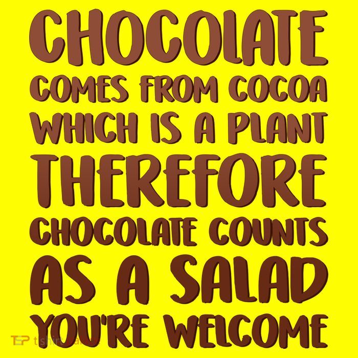 Chocolate Counts As A Salad Funny Kids T-Shirt