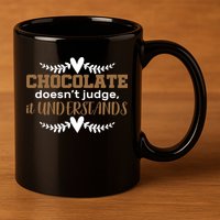 Chocolate Doesn't Judge It Understands 11oz C Handle Ceramic Mug