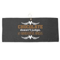 Chocolate Doesn't Judge It Understands Large Microfiber Waffle Golf Towel