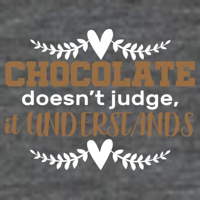 Chocolate Doesn't Judge It Understands T-Shirt