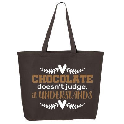 Chocolate Doesn't Judge It Understands 25L Jumbo Tote