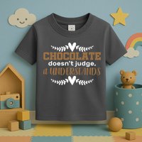 Chocolate Doesn't Judge It Understands Toddler T-Shirt