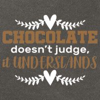 Chocolate Doesn't Judge It Understands Cotton Canvas Backpack