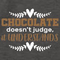 Chocolate Doesn't Judge It Understands Vector Backpack
