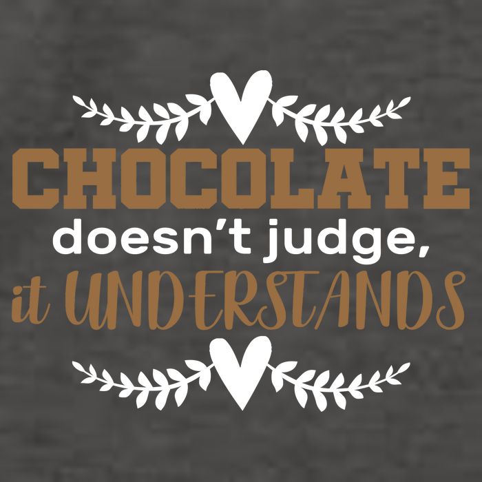 Chocolate Doesn't Judge It Understands Vector Backpack