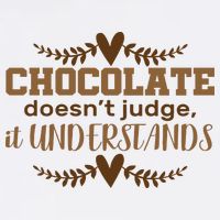 Chocolate Doesn't Judge It Understands Garment-Dyed Sweatshirt