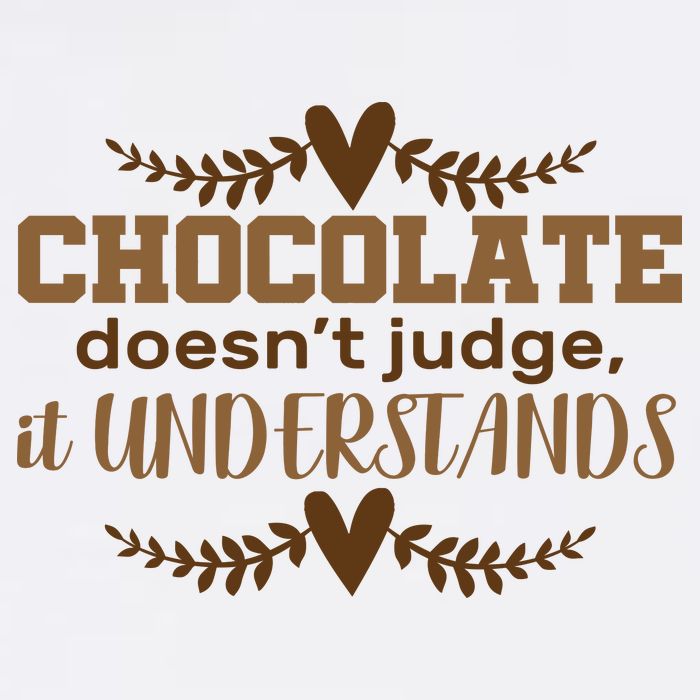 Chocolate Doesn't Judge It Understands Garment-Dyed Sweatshirt