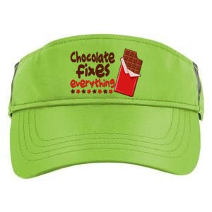 Chocolate Fixes Everything Chocolate Candy Bar Adult Drive Performance Visor