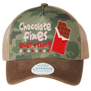 Chocolate Fixes Everything Chocolate Candy Bar Legacy Tie Dye Trucker Hat