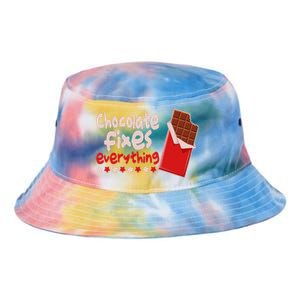 Chocolate Fixes Everything Chocolate Candy Bar Tie Dye Newport Bucket Hat