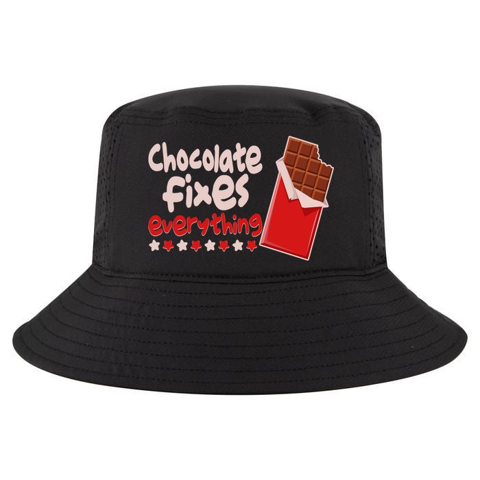 Chocolate Fixes Everything Chocolate Candy Bar Cool Comfort Performance Bucket Hat