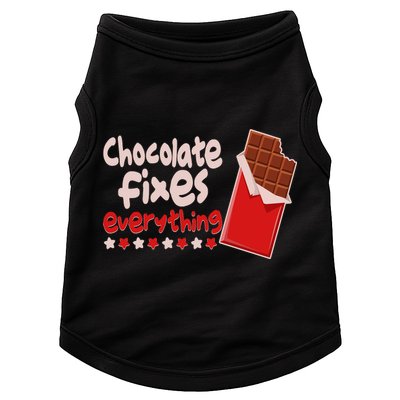 Chocolate Fixes Everything Chocolate Candy Bar Doggie Tank