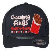 Chocolate Fixes Everything Chocolate Candy Bar Flexfit Unipanel Trucker Cap