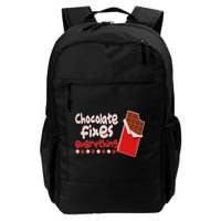 Chocolate Fixes Everything Chocolate Candy Bar Backpack