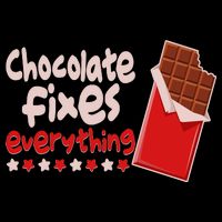 Chocolate Fixes Everything Chocolate Candy Bar 16 in Basic Backpack