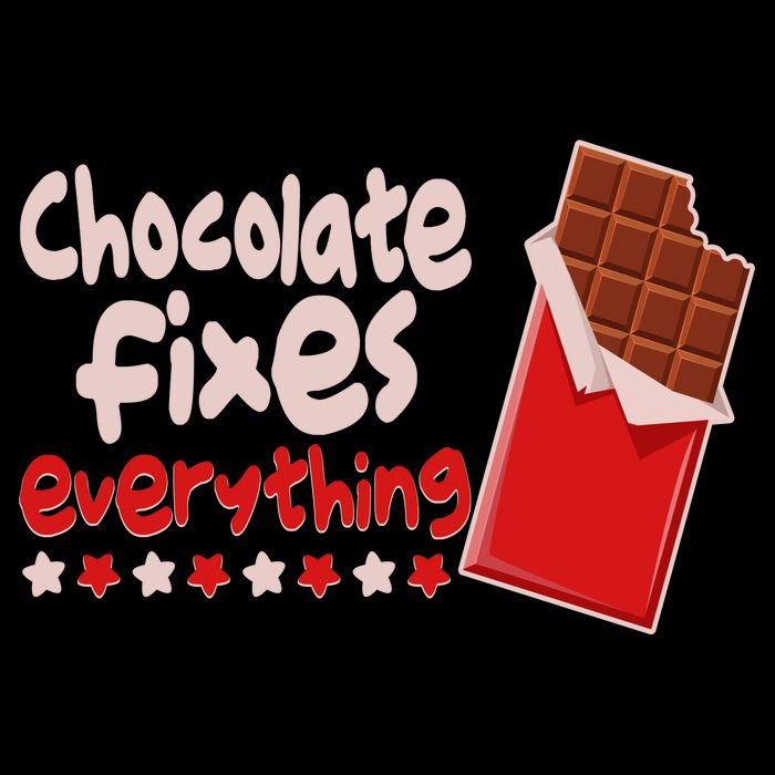 Chocolate Fixes Everything Chocolate Candy Bar 16 in Basic Backpack