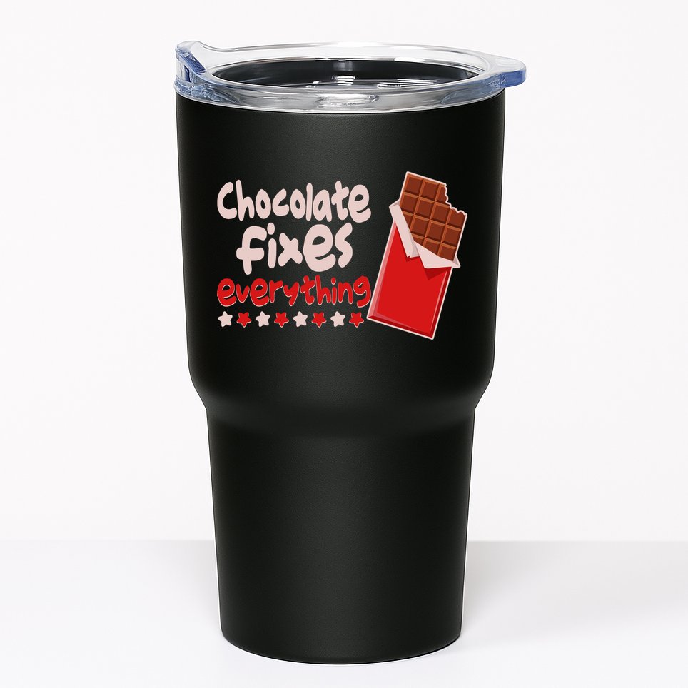 Chocolate Fixes Everything Chocolate Candy Bar Tumbler
