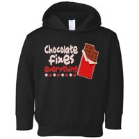 Chocolate Fixes Everything Chocolate Candy Bar Toddler Hoodie