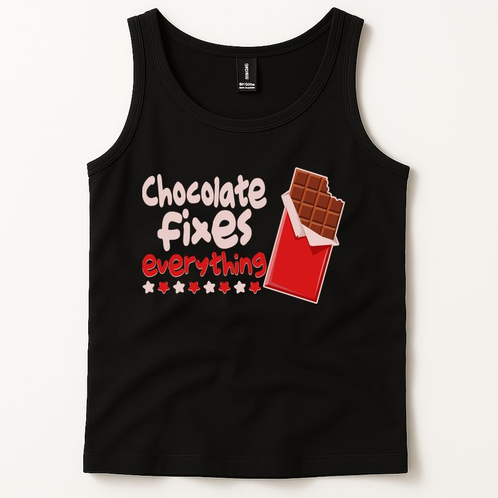 Chocolate Fixes Everything Chocolate Candy Bar Tank Top