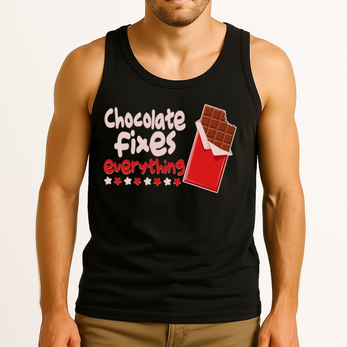 Chocolate Fixes Everything Chocolate Candy Bar Tank Top