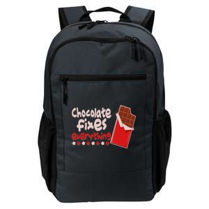 Chocolate Fixes Everything Chocolate Candy Bar Daily Commute Backpack