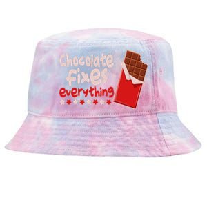 Chocolate Fixes Everything Chocolate Candy Bar Tie-Dyed Bucket Hat