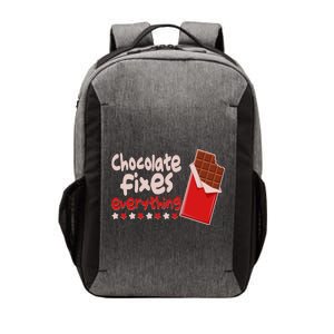 Chocolate Fixes Everything Chocolate Candy Bar Vector Backpack