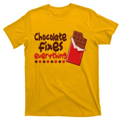 Chocolate Fixes Everything Chocolate Candy Bar T-Shirt