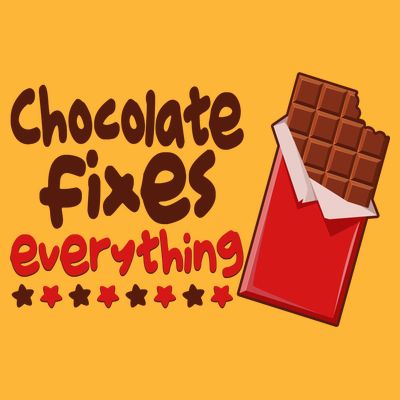 Chocolate Fixes Everything Chocolate Candy Bar T-Shirt