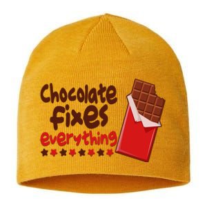 Chocolate Fixes Everything Chocolate Candy Bar Sustainable Beanie