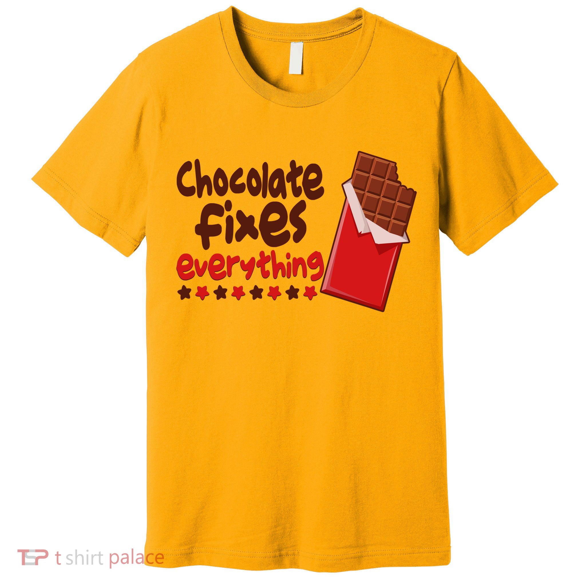 Chocolate Fixes Everything Chocolate Candy Bar Premium T-Shirt