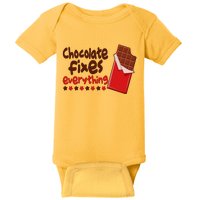 Chocolate Fixes Everything Chocolate Candy Bar Baby Bodysuit