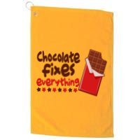 Chocolate Fixes Everything Chocolate Candy Bar Golf Towel