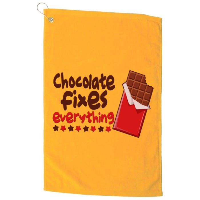 Chocolate Fixes Everything Chocolate Candy Bar Golf Towel