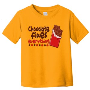 Chocolate Fixes Everything Chocolate Candy Bar Toddler T-Shirt