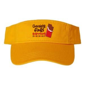 Chocolate Fixes Everything Chocolate Candy Bar Valucap Bio-Washed Visor