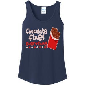 Chocolate Fixes Everything Chocolate Candy Bar Ladies Essential Tank