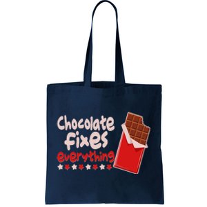 Chocolate Fixes Everything Chocolate Candy Bar Tote Bag